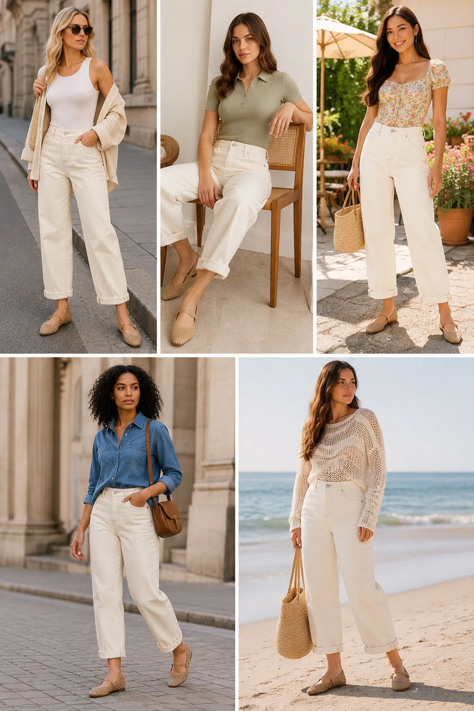 The Ivory Coast Cropped Wide-Leg Jeans