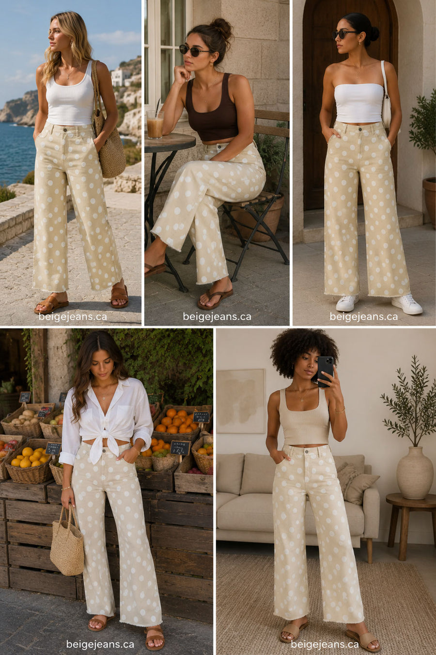 The Sandstone Cropped Straight Jeans
